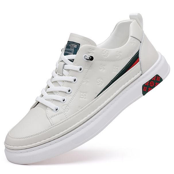 Strict Selection Of High Height Genuine Leather Men's New Versatile Little White Sole, Soft Face Casual Shoes,_desvips.com