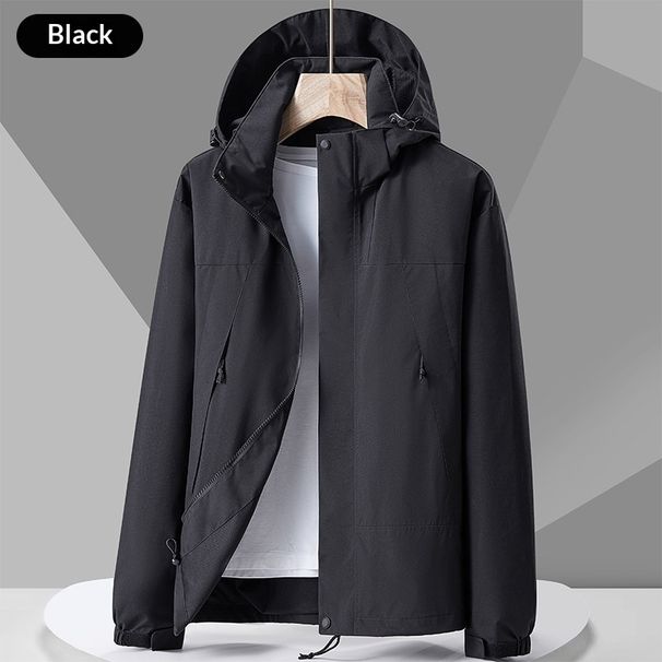 001 Outdoor Jacket 3-in-1 Men's Autumn Winter Thickened Coat Windproof Water-Repellent Two-Piece Set Mountaineering Suit_desvips.com