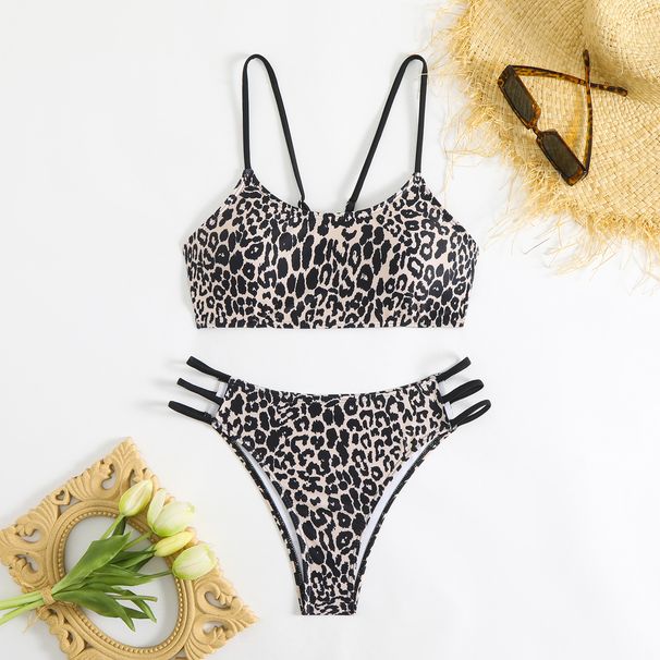 Bikini New Leopard Print Subsystem With Sexy Swimsuit_desvips.com