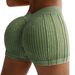 Women's High-Waisted Yoga Shorts V Waist Hip Lifting Sandwash Ribbed Fitness Sports Outdoor Three Quarter Pants_desvips.com