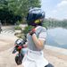 Qike Full Face Motorcycle Helmet For Men And Women Winter Electric Bike Riders Built-In Bluetooth Slot All Season Safety Helmet_desvips.com