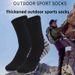 Sports Terry Towel Bottom Mid-Calf Outdoor Hiking Professional Grade Running Socks_desvips.com