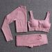 Women's Quick Drying Seamless Yoga Fitness Suit Autumn Winter European American Style Tight Fitting Hip Lifting Shorts_desvips.com