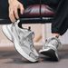 2025 Autumn New Breathable Mesh Dad Versatile Fashionable Wear-resistant Running Shoes Trendy Men's Sneakers_desvips.com