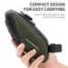 ROCKBROS Bicycle Saddle Bag with PVC Mudguards MTB Bicycle Bag Dark Green_desvips.com