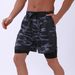 Men's Camo Print Athletic Shorts - Quick-Dry Workout & Swim Shorts With Built-In Liner (Beach Running Lightweight & Breathable For Outdoor Sports)_desvips.com