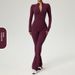Cross-Border Quick-Dry Ultra-Light Black Jumpsuit Yoga Fitness Sports One-Piece Flared Pants White Bodysuit_desvips.com