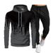 couple's veet hoodie set kapok print sweatshirt & joggers | autumn/winter matching outfits_desvips.com