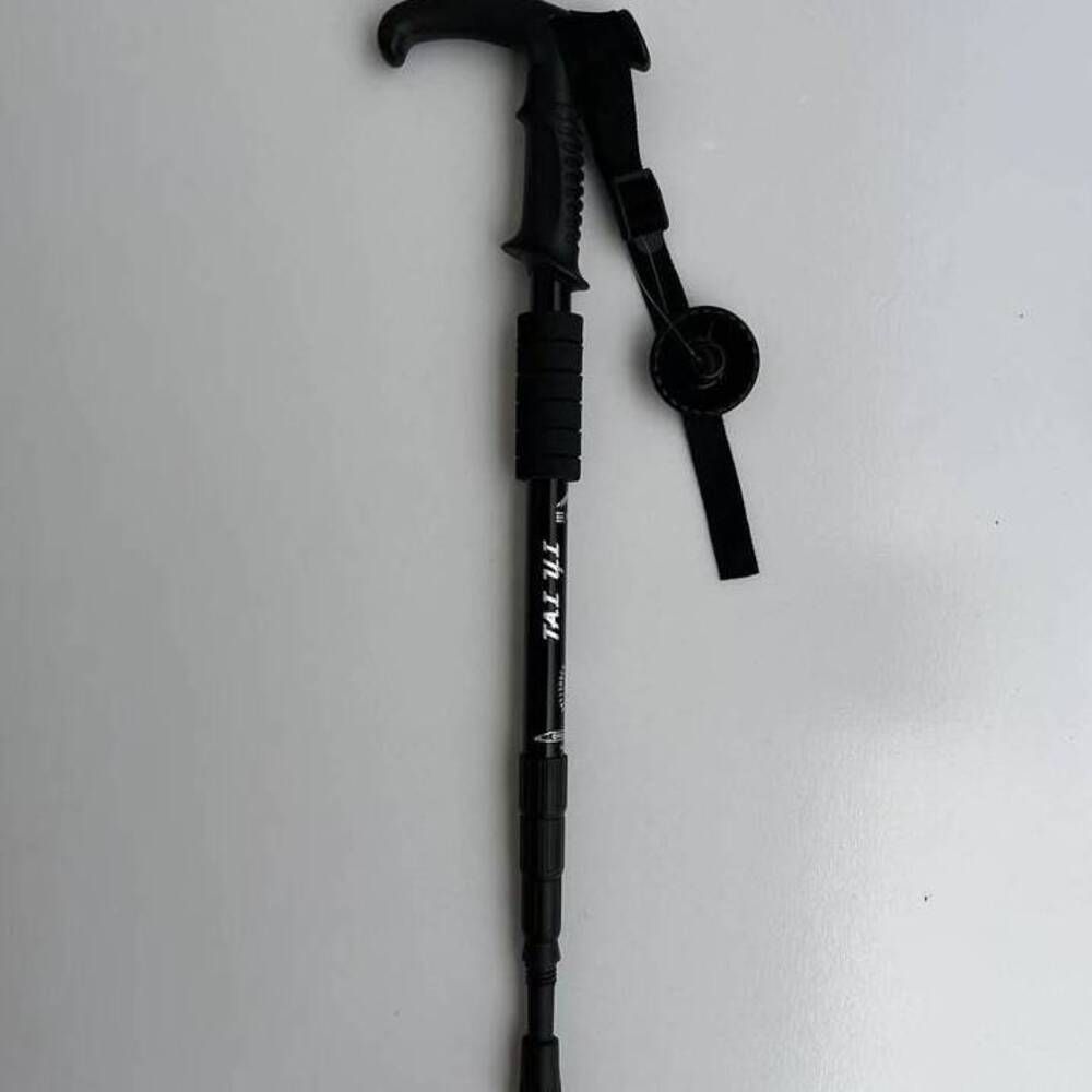 Factory Direct Sale Shock Absorption High Strength Ultra-light Aluminum Alloy Hiking T-handle Curved Straight Handle_desvips.com