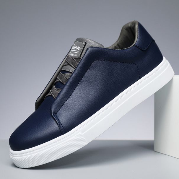 Men’s Men's Fashionable Solid Color Low Top Skateboard Comfortable Non Slip And Durable Sports Shoes For Outdoor_desvips.com