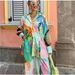 Women's Clothing casual fashion printed shirt collar loose long-sleeved two-piece suit_desvips.com