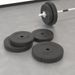 Home Gym Weight Plates - 30 Kg Total Weight - Black Cement With Plastic Coating - Suitable For Barbell Diameter 2.5 Cm_desvips.com