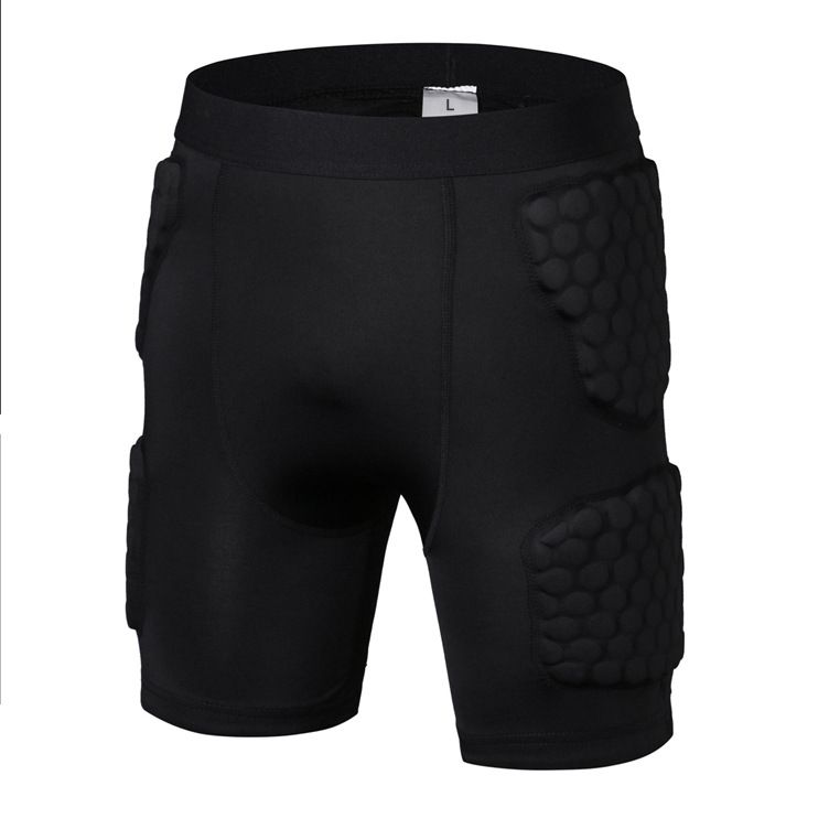 Protective Sports Shorts With Honeycomb Padding For Skiing, Football, Basketball & Workout - Breathable & Lightweight (Black, M-XXXL)_desvips.com