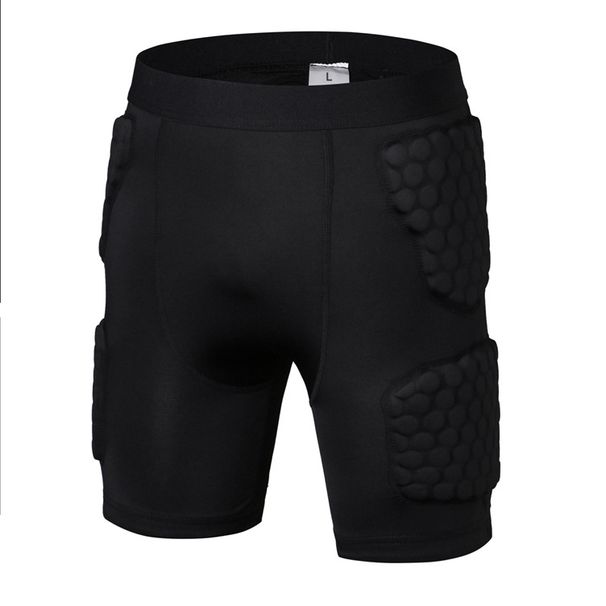 Protective Sports Shorts With Honeycomb Padding For Skiing, Football, Basketball & Workout - Breathable & Lightweight (Black, M-XXXL)_desvips.com