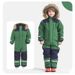 Outdoor Single And Double Board Luminous Windproof Waterproof Thickened Warm One-piece Children's Ski Suit_desvips.com
