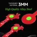 Red 3MM Thick Bidirectional Animal Rotating Stainless Steel Outdoor Slingshot BB Air Gun Practice Aiming Target_desvips.com