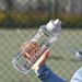 Creative 1000ML Large Capacity Plastic Cup Sealed Leak-proof Direct Drink Sports Outdoor High Temperature Resistant_desvips.com
