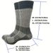 3 Pairs New Hiking Pad Keep Warm Crew Neck Winter Boot Set Army Green Wool Socks Breathable_desvips.com