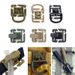 5Pcs Tactical 360 Rotation D-Ring Clips Hydration Tube Hang Buckle Management Tool For 20/25mm MOLLE Webbing Attachment_desvips.com