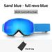 Children's Ski Snow Goggles Double Layer Anti-Fog Column Surface Mountaineering Glasses Outdoor Equipment_desvips.com