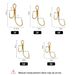 FISHKING New Enhanced Version 20 Pieces Two Brown High-Low Foot Anchor Fishing Hooks_desvips.com