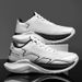 Thick Sole Height Increasing Lightweight Black Trendy Sneakers Breathable Large Size Men's Running Shoes Youth_desvips.com