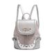 Backpack women silver pink backpack hot girl niche design backpack commuter chain backpack women_desvips.com