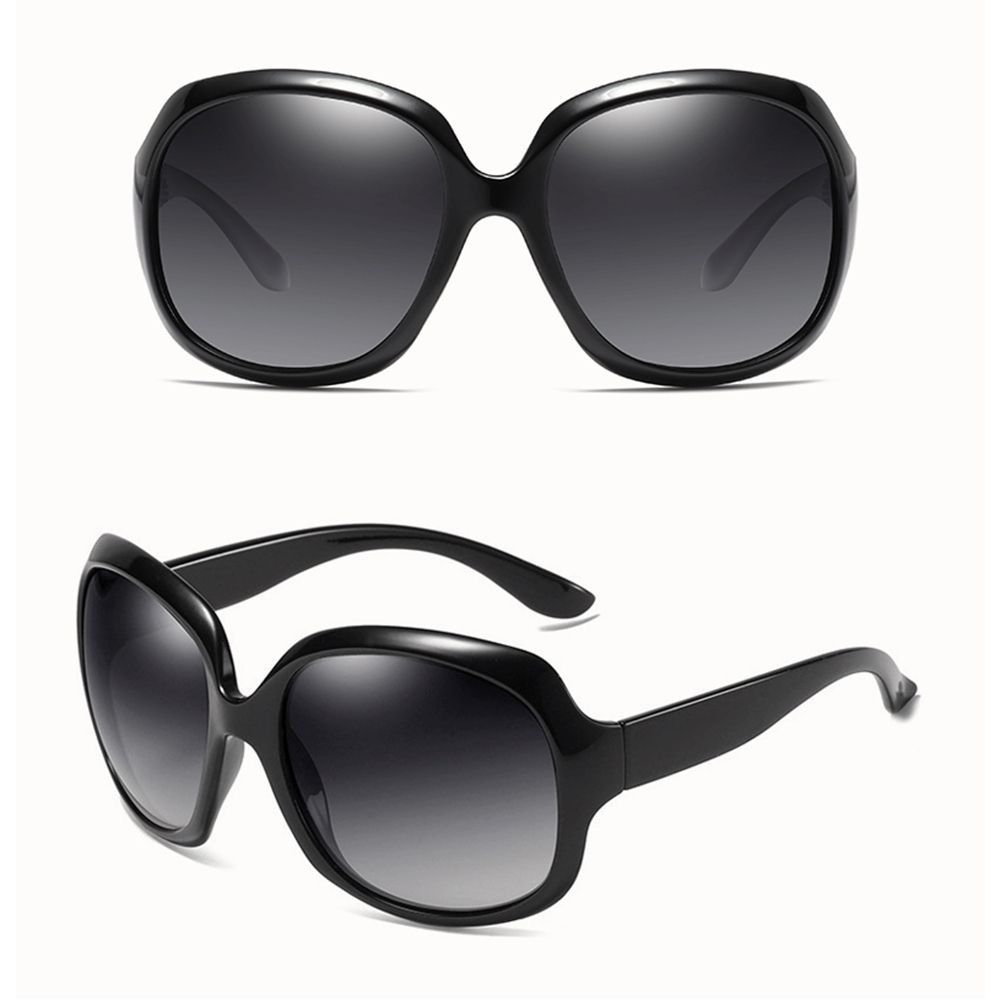 Polarized Sunglasses For Women Men Classic Retro Vintage Oversized Eyewear Fashion Shades Round Faced Driving Glasses_desvips.com