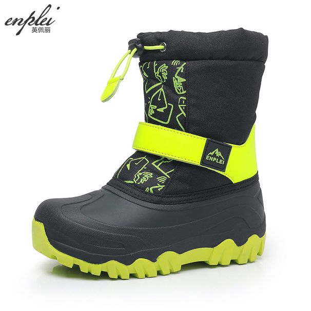 Foreign Trade Cross-Border Children's Duck Hunting Kids Shoes Warm Ski Boys Girls Water-Resistant Winter Snow Boots_desvips.com