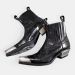 Stylish Vintage Leather Retro Mature Women Ankle Boots Thick Heels Shoes Woman Autumn Winter OL Boot Shoe Gothic Rock_desvips.com