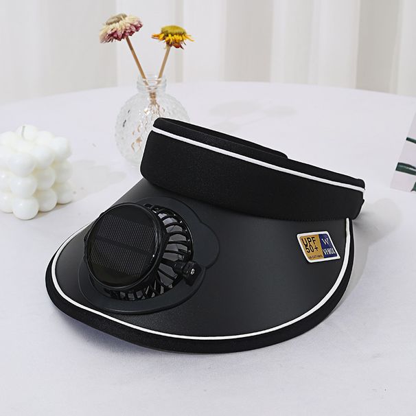 New Solar Powered Fan Charging Sunshade Sun Men Casual Outdoor Korean Style Women UV Protection Visor Hat_desvips.com