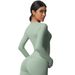 Nude Feel Brushed Yoga Wear Quick Drying Sports Base Layer Long Sleeved Top for Casual Outdoor Running Fitness Tight Fitting_desvips.com