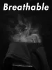 Black Breathable Balaclava Letter Print Motorcycle Face Mask_desvips.com