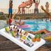 Inflatable Floating Cooler Tray - Pool Party Ice Bar For Drinks & Snacks (Heavy-Duty PVC Leak-Proof Design 6-Cup Holders)_desvips.com