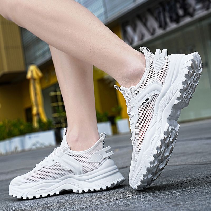 Men's new sports shoes men's leather casual light black velvet warm_desvips.com