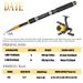 Sea Lure Full Combination Hard Soft Bait Reel Retractable Fishing Rod Beginner Set Complete_desvips.com