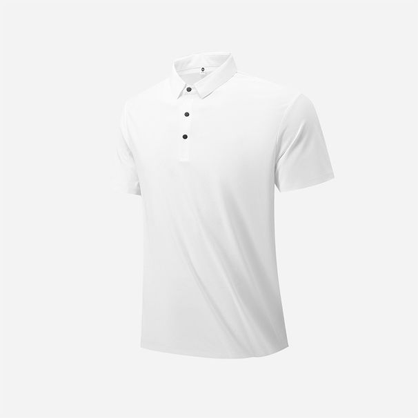 Men's Short-Sleeve Polo 2026 Summer Business Casual Ice Silk Sports Shirt Quick-Dry Top In Stock_desvips.com