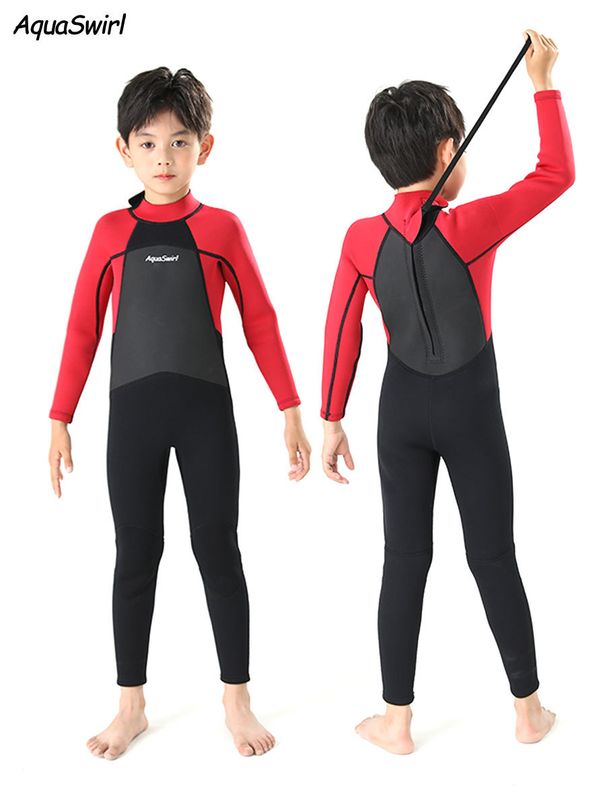 Mother & Kids Children's Diving Suits Outdoor Boys And Girls Summer Sun Protection One Piece Swimsuit Quick Drying_desvips.com