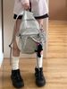 Travel Korean Style Sier Fall And Winter Outdoor Nylon Backpack_desvips.com