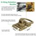 5Pcs Tactical 360 Rotation D-Ring Clips Hydration Tube Hang Buckle Management Tool For 20/25mm MOLLE Webbing Attachment_desvips.com