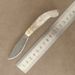 Hao Niu Jiao No Steel Core Full Grain Damascus Italian Home Outdoor Sharp Shaving Folding Pocket Knife_desvips.com