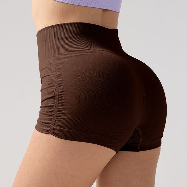 Women's Ruched Yoga Shorts/shorts, Suitable For Wearing As Outerwear, Featuring A Peach Shaped Buttock, High Waisted Design, Sports, And Pilates._desvips.com