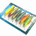 Fishing Tools 6 Pcs 8.5cm 9g Minnow Lure Set Three Hooks Fishing Simulation Lure Plastic Hard Lure_desvips.com