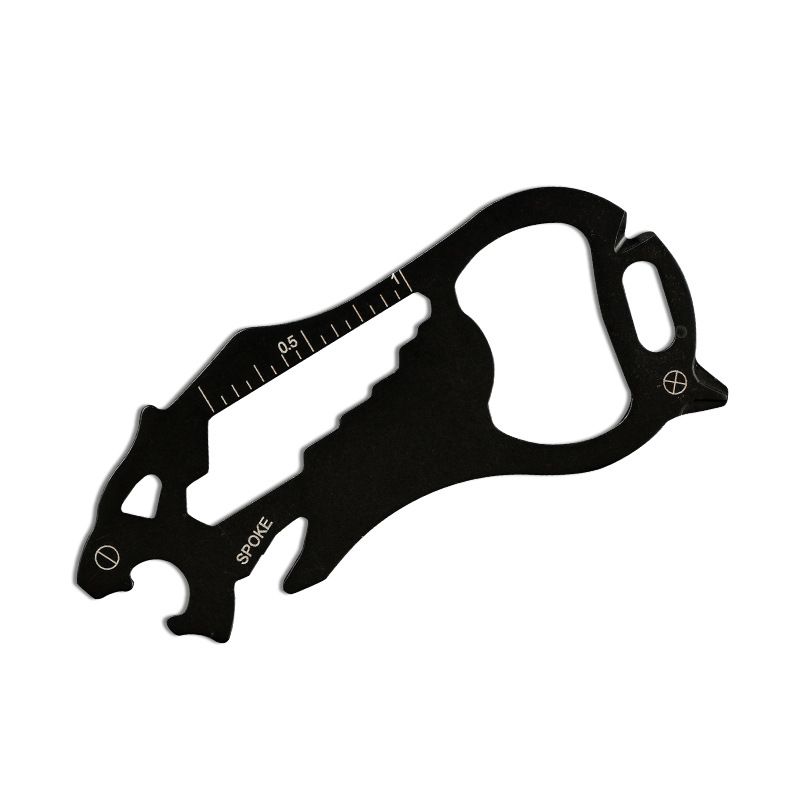 Stainless Steel EDC Tool Multi-Functional Card Type Portable Bottle Opener Wrench Ruler Pocket Tool For Sports Outdoor Camping Hiking_desvips.com