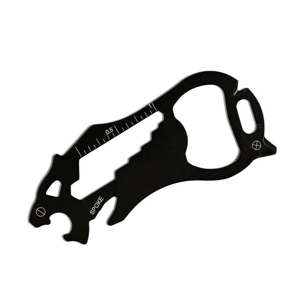 Stainless Steel EDC Tool Multi-Functional Card Type Portable Bottle Opener Wrench Ruler Pocket Tool For Sports Outdoor Camping Hiking_desvips.com