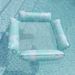 The New Printed Swimming Pool Inflatable Four-tube Leaf Pattern Floating Row Can Be Folded Water Single Deck Chair Floating Row_desvips.com