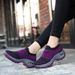 Fashion Breathable Walking Mesh Platform Sneakers For Women Gym Vulcanized Shoes Black Female Footwear_desvips.com