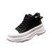 High Top Shoes For Youth, New Fashionable Thick Soled Inner Height Casual Round Toe Lace Up Zhongbang Shoes, Men's Short_desvips.com