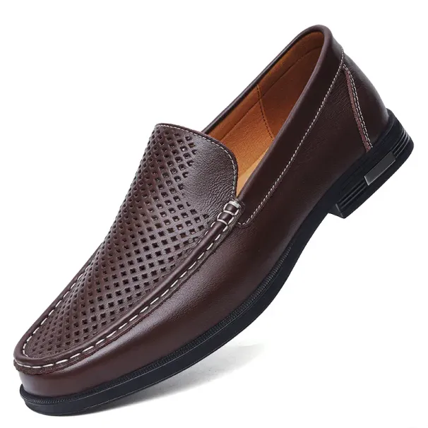 Usmarke Genuine Leather Slip On Slipper New Leisure For Men Designer Moccasins Hot Sale Drive Shoes_desvips.com