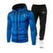 High-Quality Clothing Casual Cardigan Long-Sleeve Hooded Sweatshirt Polka Dot Print Youth Men's Set_desvips.com